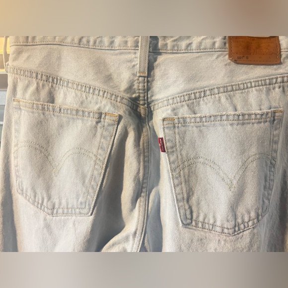 Levi’s Ladies 501 S Skinny denim Jeans button fly size 28x32 - Picture 6 of 10